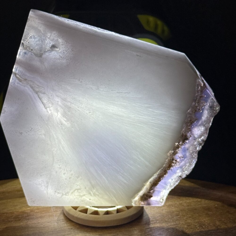 Fluorite Slab Cube Pyrite Inclusions Barite Feathered Stone Slice Natural B